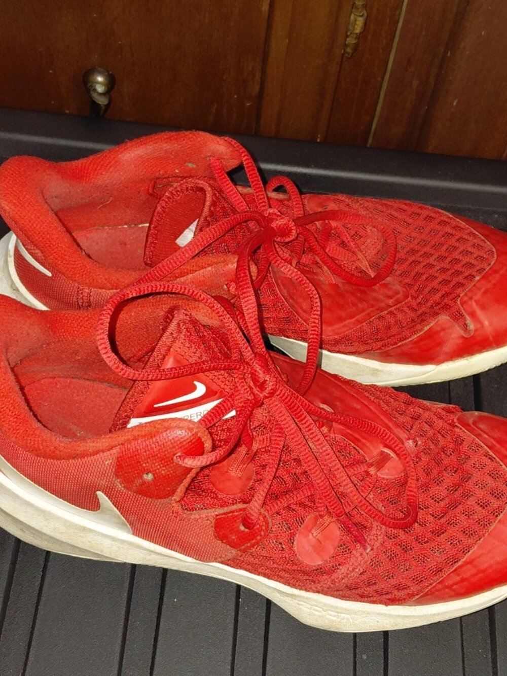 Nike Zoom HyperSpeed Court Men’s Size 8.5 Red White Volleyball Shoes CI2963-610